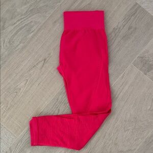 Fabletics Pink Crop Seamless Leggings